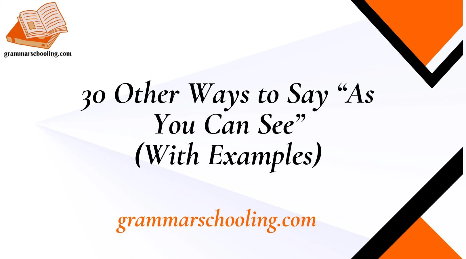 Other Ways to Say “As You Can See”