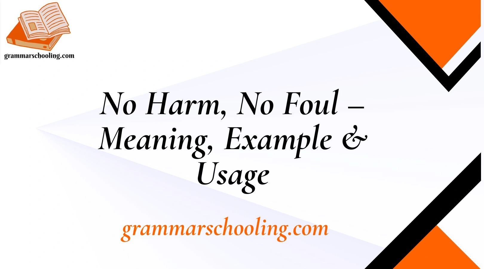 No Harm, No Foul – Meaning, Example & Usage