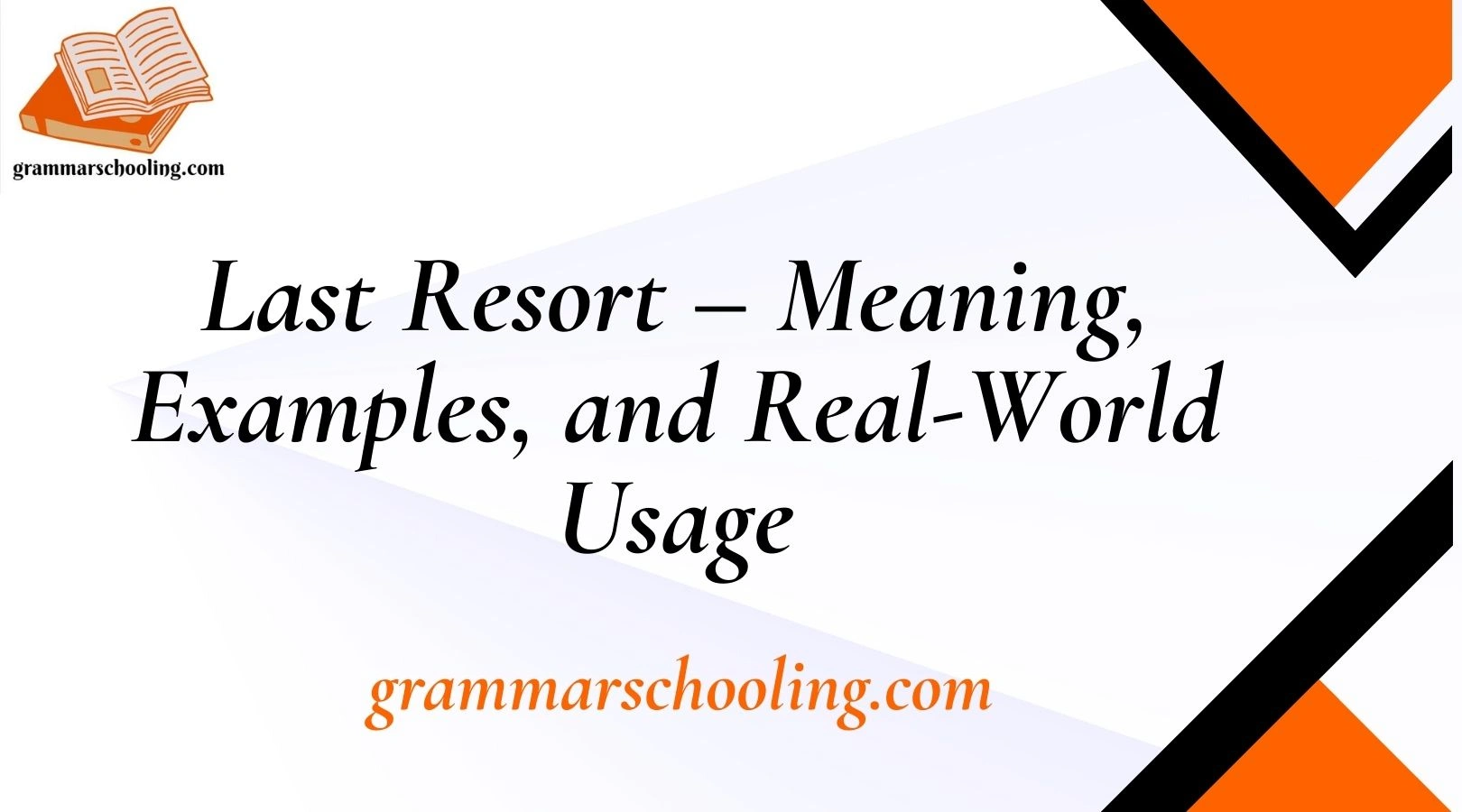Last Resort – Meaning, Examples, and Real-World Usage