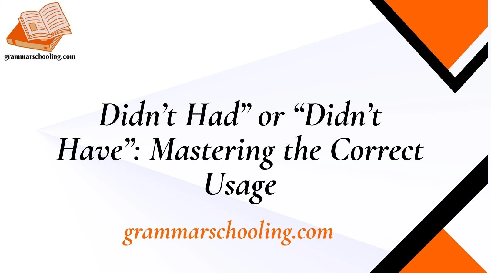 Didn’t Had” or “Didn’t Have”: Mastering the Correct Usage