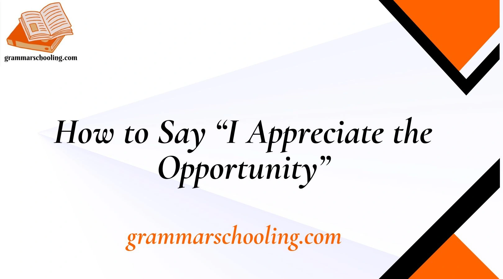 How to Say “I Appreciate the Opportunity”