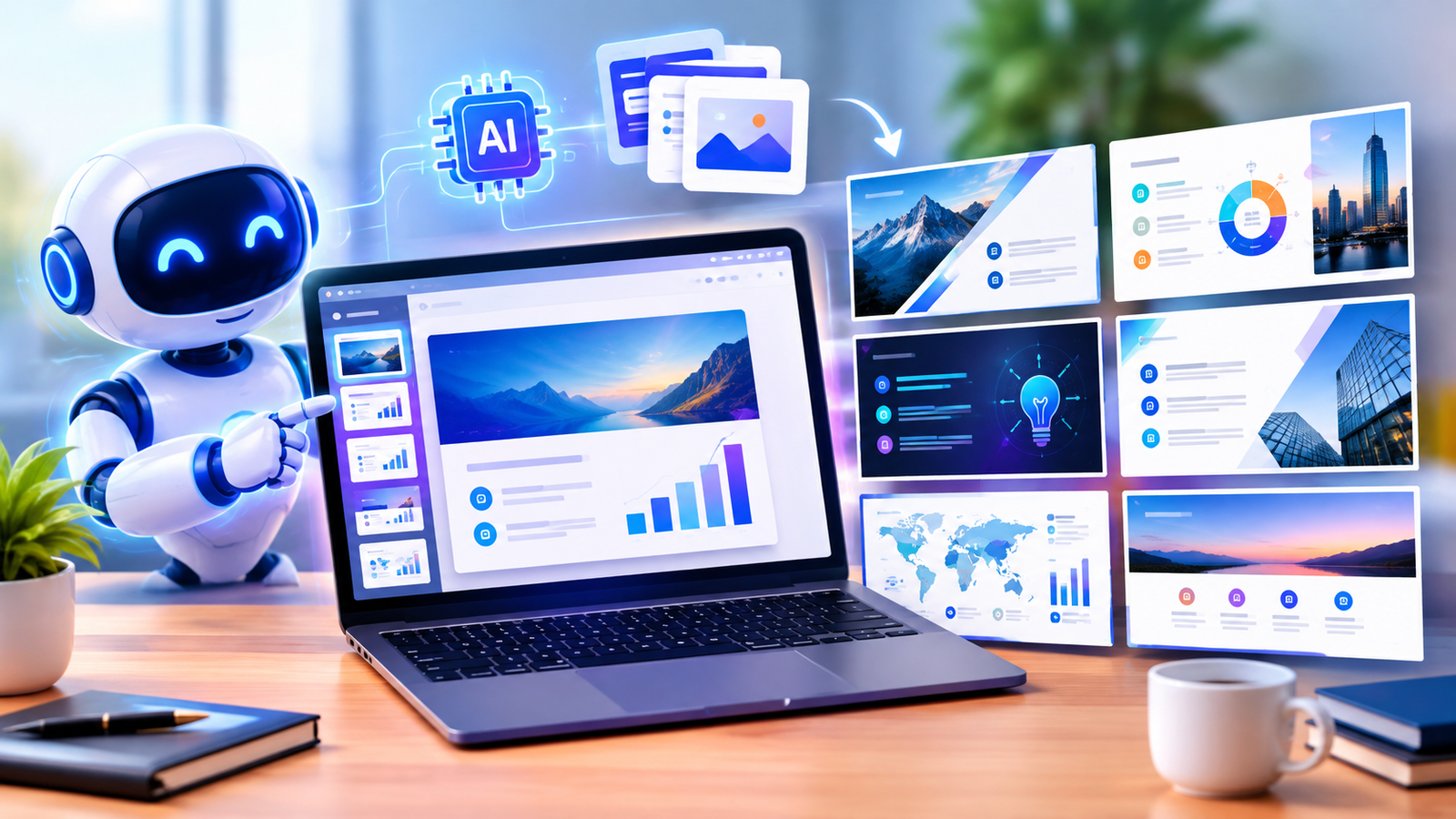 Create Stunning and Reusable Slides with an AI Presentation Template Generator